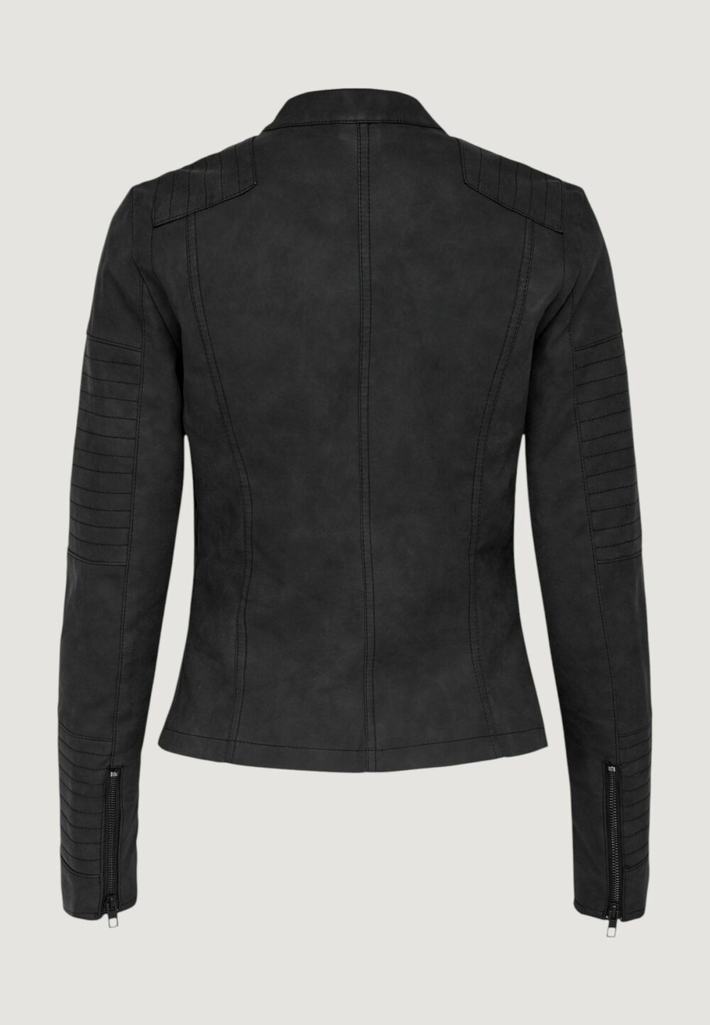 Giacchetto Only AVA FAUX LEATHER BIKER Nero - Foto 4