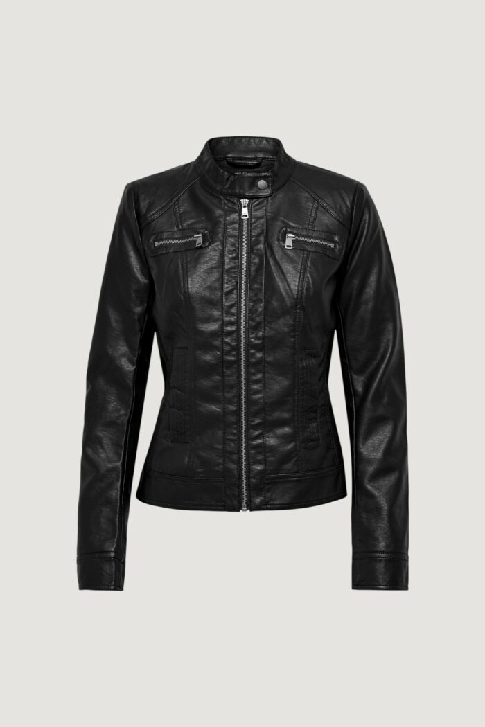 Giacchetto Only BANDIT FAUX LEATHER BIKER NOOS Nero