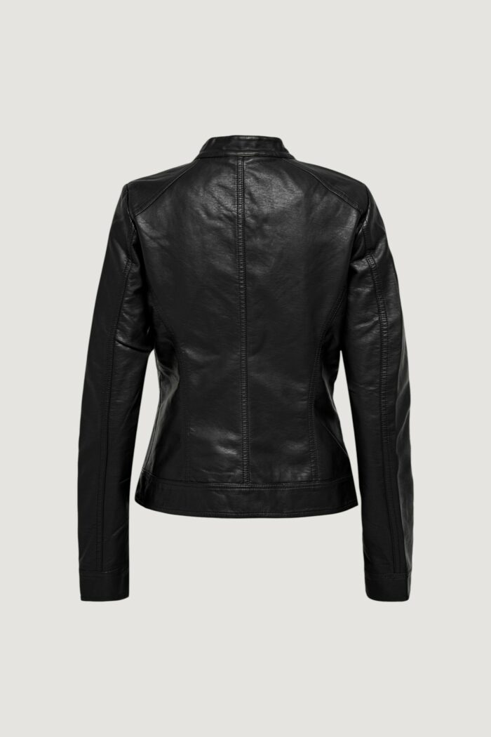 Giacchetto Only BANDIT FAUX LEATHER BIKER NOOS Nero