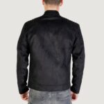 Giacchetto Only & Sons ONSGUS FAUX SUEDE RACER JACKET OTW NOO Nero - Foto 4
