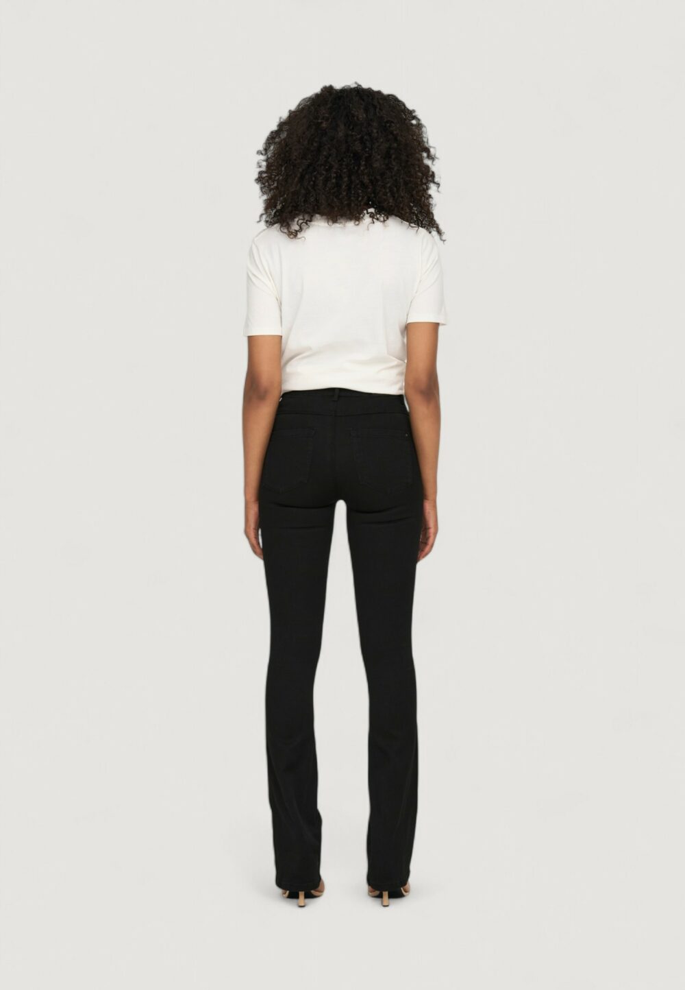 Jeans bootcut Only ROYAL LIFE HIGH SWEET FLARE 600 NOOS Nero - Foto 4