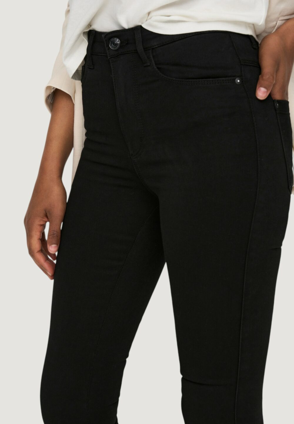Jeans bootcut Only ROYAL LIFE HIGH SWEET FLARE 600 NOOS Nero - Foto 5