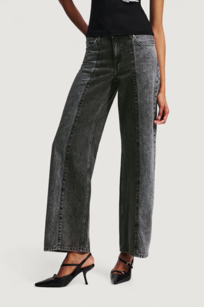Jeans larghi Karl Lagerfeld Jeans KLJ MR RELAXED BLOKED DENIM Nero