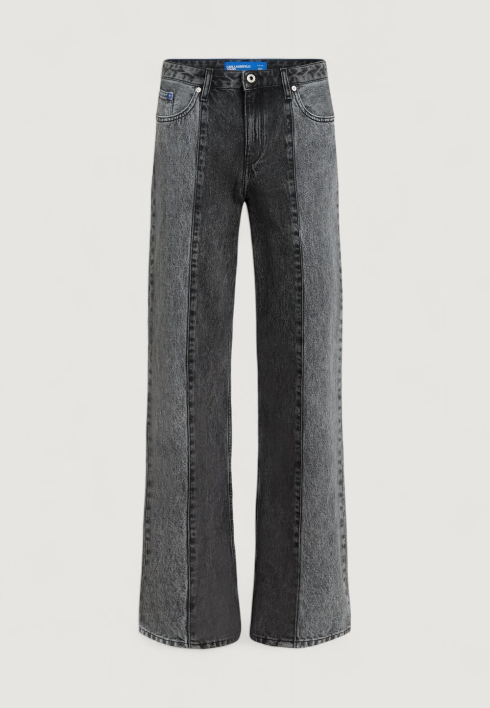 Jeans larghi Karl Lagerfeld Jeans KLJ MR RELAXED BLOKED DENIM Nero - Foto 5
