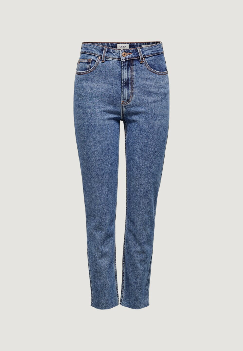 Jeans mom Only ONLEMILY HW ST RAW CR AN MAE05 NOOS Blue Denim Scuro - Foto 1