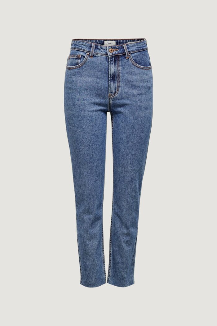 Jeans mom Only ONLEMILY HW ST RAW CR AN MAE05 NOOS Blue Denim Scuro