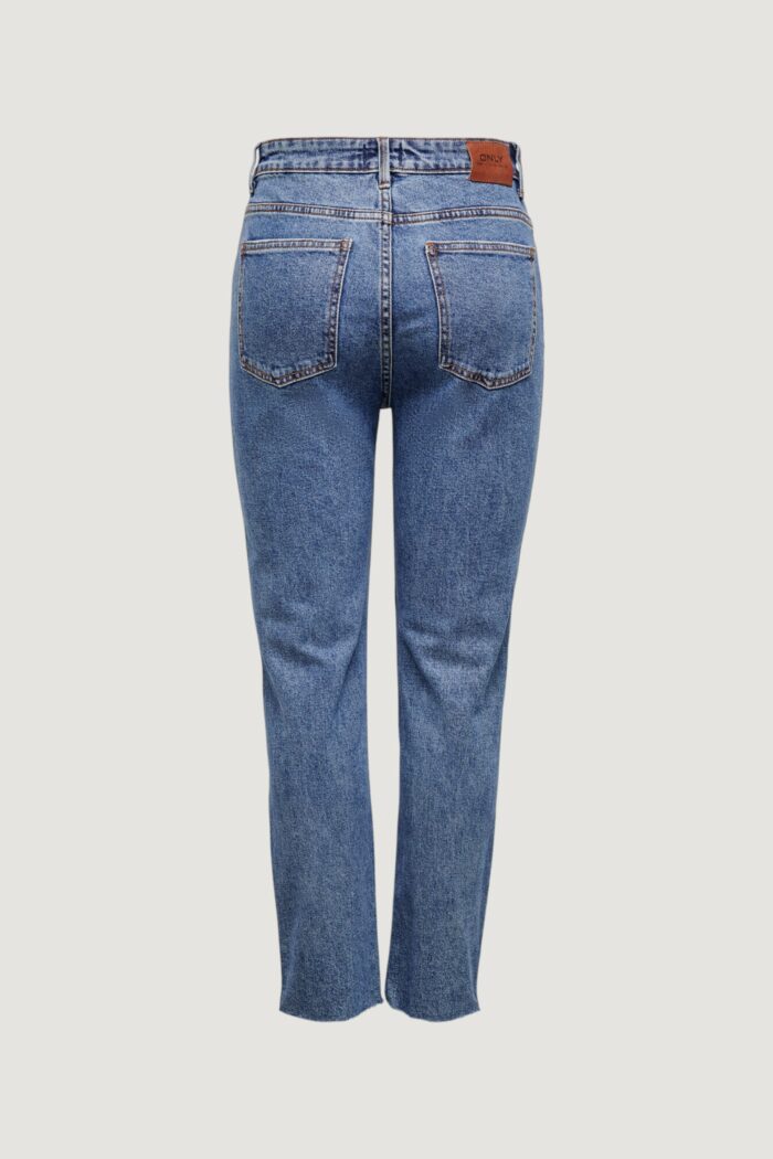 Jeans mom Only ONLEMILY HW ST RAW CR AN MAE05 NOOS Blue Denim Scuro