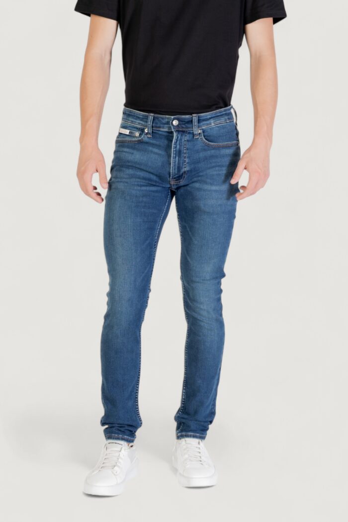 Jeans skinny Calvin Klein SKINNY OIL SLICK JEA Denim scuro – LV04RB720G