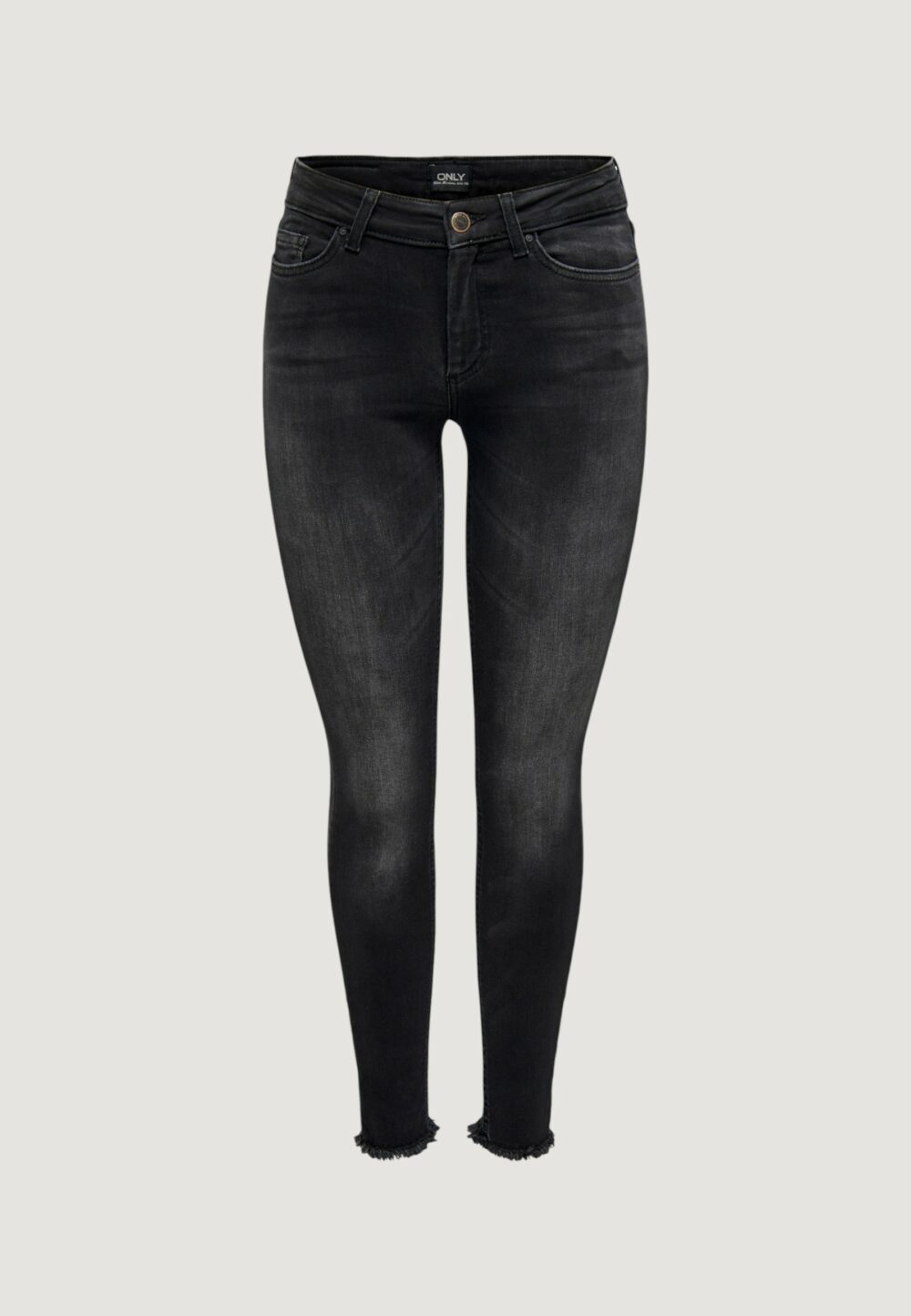 Jeans skinny Only BLUSH LIFE MID ANK RAW REA1099 NOOS Nero - Foto 1