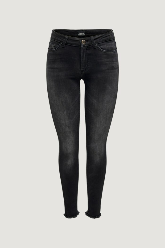Jeans skinny Only BLUSH LIFE MID ANK RAW REA1099 NOOS Nero