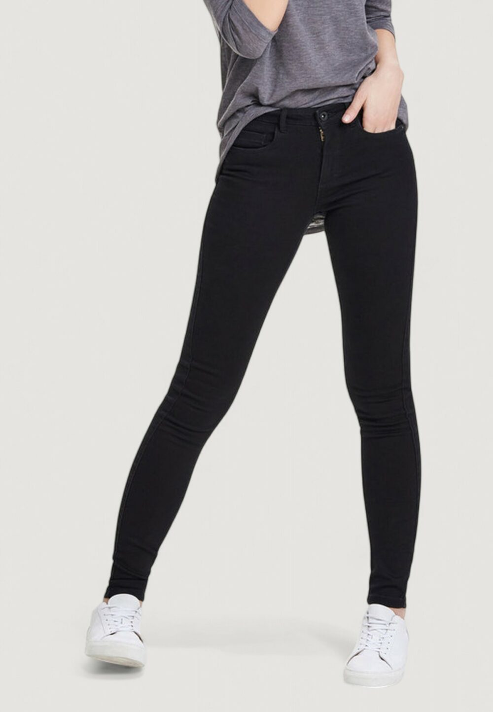 Jeans skinny Only ONLROYAL LIFE REG 600 NOOS Nero - Foto 1