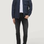 Jeans slim Calvin Klein Jeans SLIM TAPER BLACK OIL Nero - Foto 2