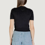 Maglia in filo manica corta Tommy Hilfiger Jeans TJW ESSENTIAL SS SWE Nero - Foto 4