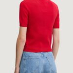 Maglia in filo manica corta Tommy Hilfiger Jeans TJW ESSENTIAL SS SWE Rosso - Foto 3