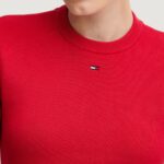Maglia in filo manica corta Tommy Hilfiger Jeans TJW ESSENTIAL SS SWE Rosso - Foto 2