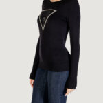 Maglia Guess LS CN KIARA TRIANGLE LOGO SWTR Nero - Foto 4