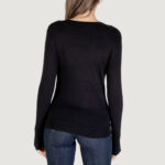 Maglia Guess LS CN KIARA TRIANGLE LOGO SWTR Nero - Foto 5