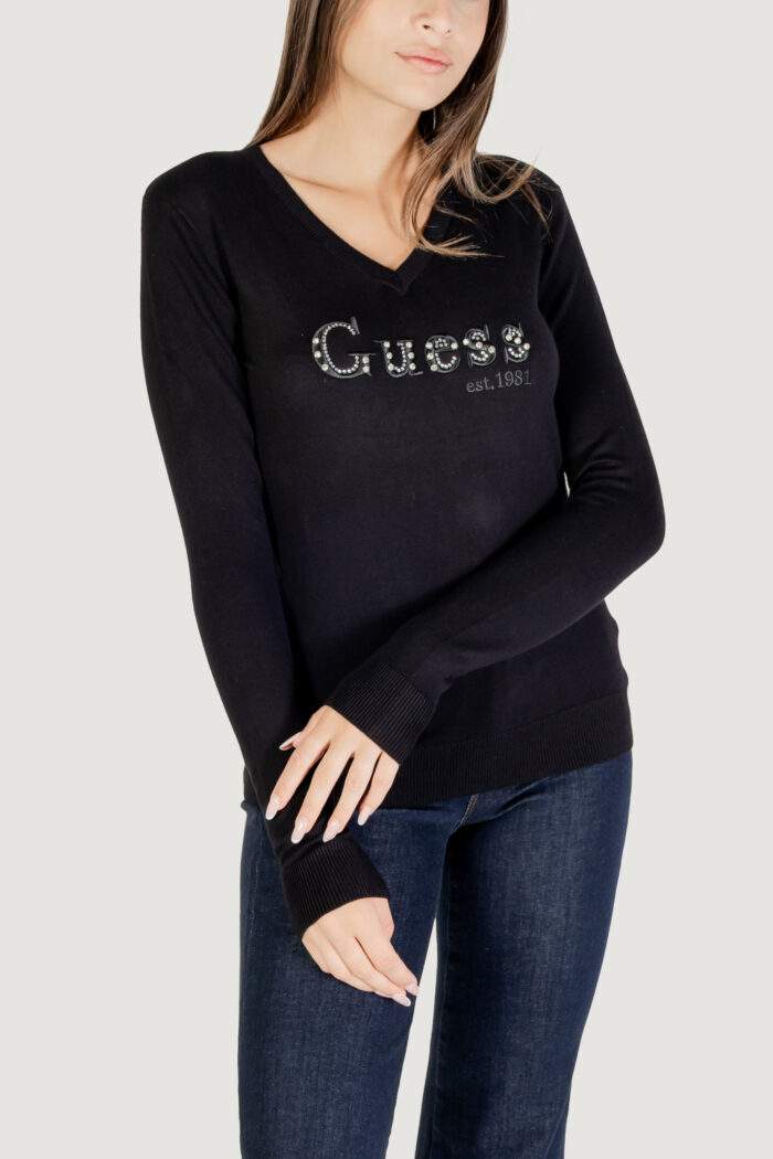 Maglia Guess LS VN KENZIE LOGO SWTR Nero – W5YR24 Z2NQ2
