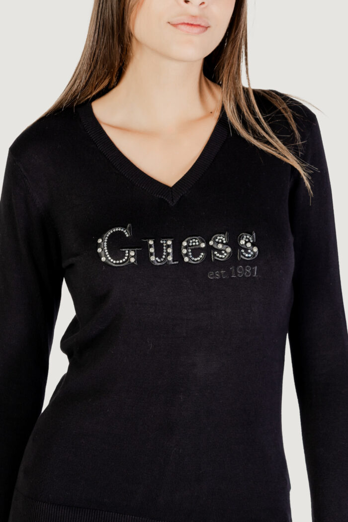 Maglia Guess LS VN KENZIE LOGO SWTR Nero – W5YR24 Z2NQ2