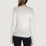 Maglia Guess LS CN KIARA TRIANGLE LOGO SWTR Panna - Foto 5
