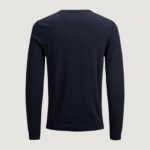 Maglia Jack Jones JJEBASIC KNIT V-NECK NOOS Blue scuro - Foto 2