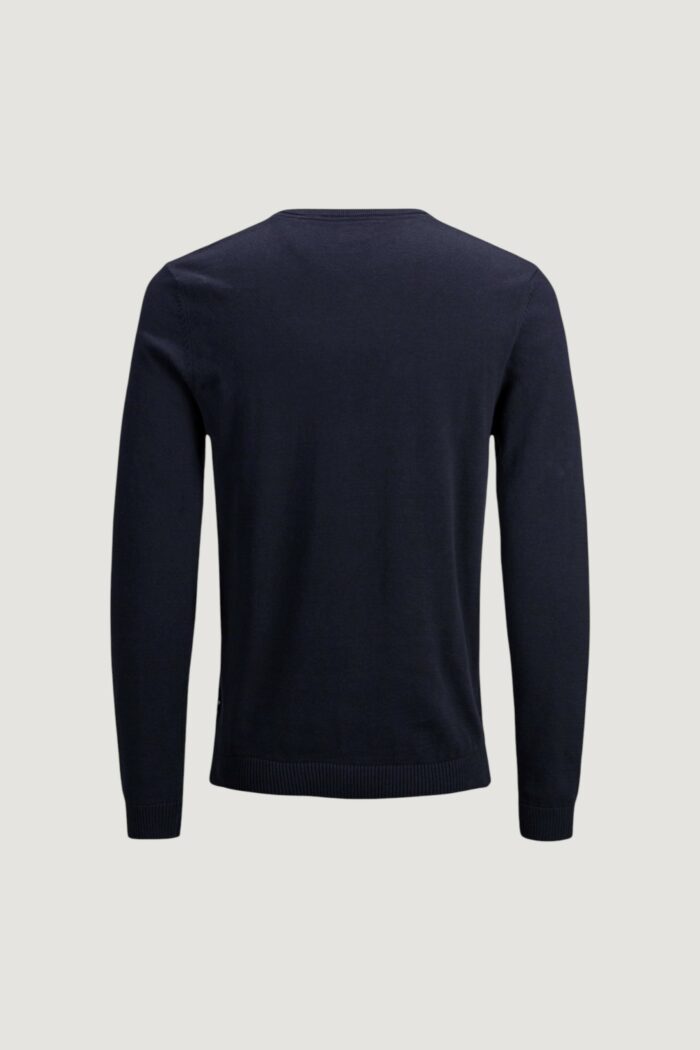 Maglia Jack Jones JJEBASIC KNIT V-NECK NOOS Blue scuro