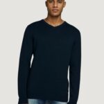 Maglia Jack Jones JJEBASIC KNIT V-NECK NOOS Blue scuro - Foto 3