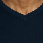 Maglia Jack Jones JJEBASIC KNIT V-NECK NOOS Blue scuro - Foto 5