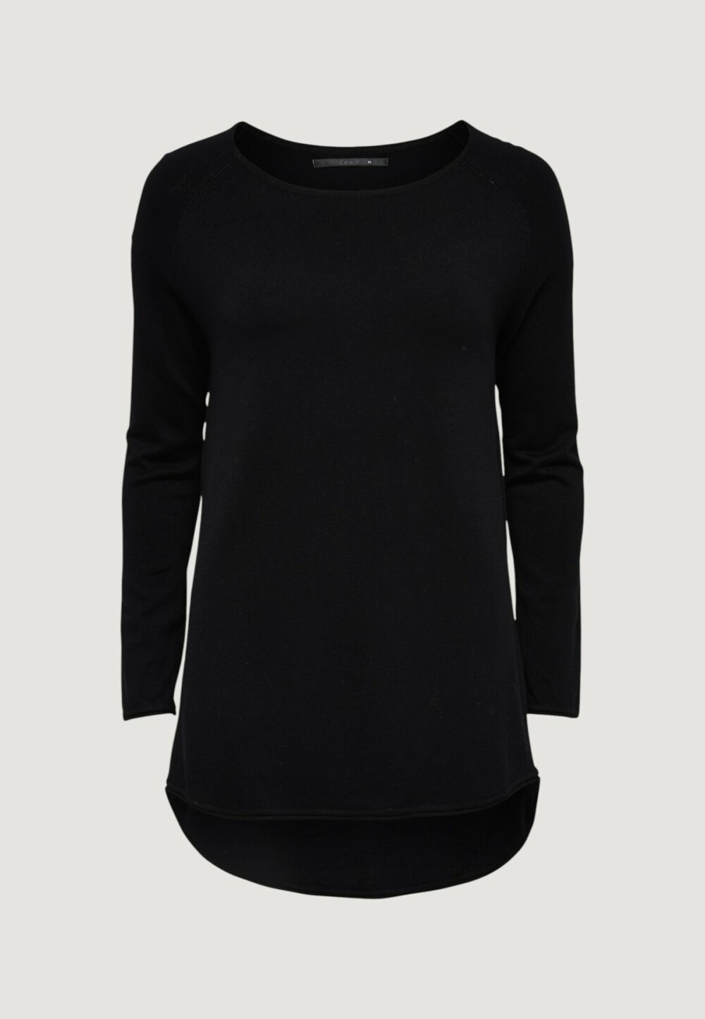 Maglia Only ONLMILA LACY L/S LONG PULLOVER KNT Nero - Foto 2