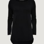 Maglia Only ONLMILA LACY L/S LONG PULLOVER KNT Nero - Foto 2