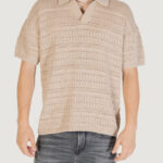 Maglia Only & Sons ONSGRAYSON DS 5 CHOCHET POLO KNIT NOOS Beige - Foto 5