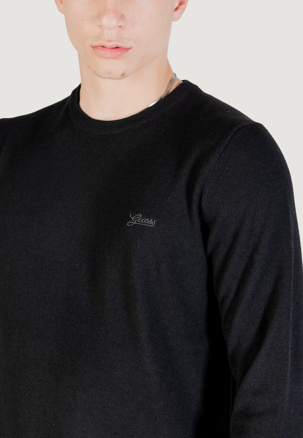 Maglione Guess DANIEL CN LS BASIC SWTR Nero - Foto 2