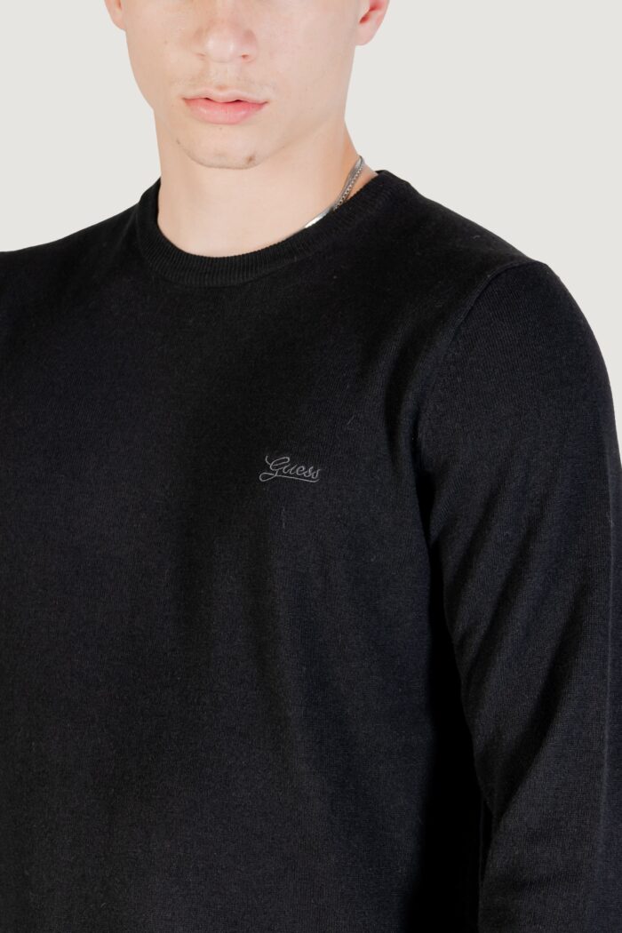 Maglione Guess DANIEL CN LS BASIC SWTR Nero – M5YR26 Z0122