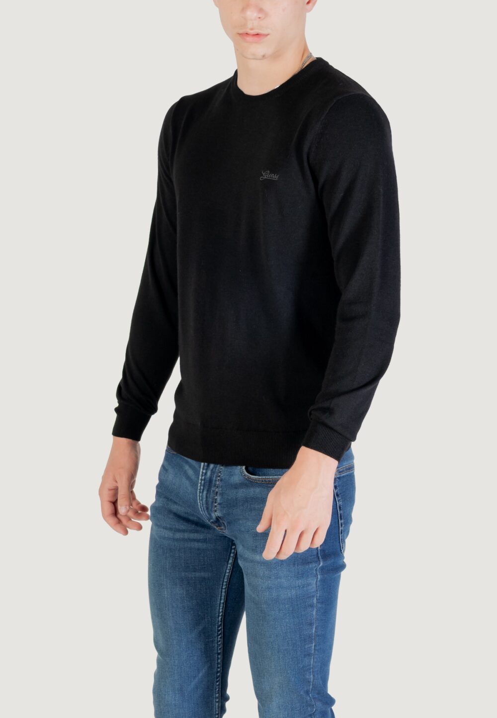 Maglione Guess DANIEL CN LS BASIC SWTR Nero - Foto 3