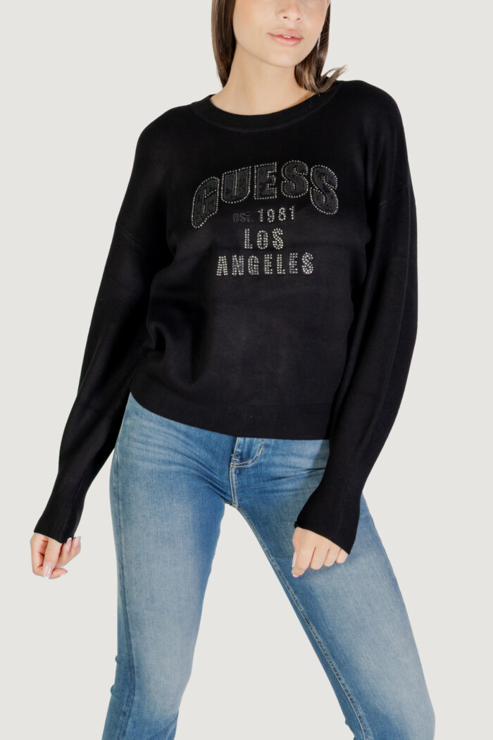 Maglione Guess LS CN LEIGHTON LOGO SWTR Nero – W5YR26 Z26I2