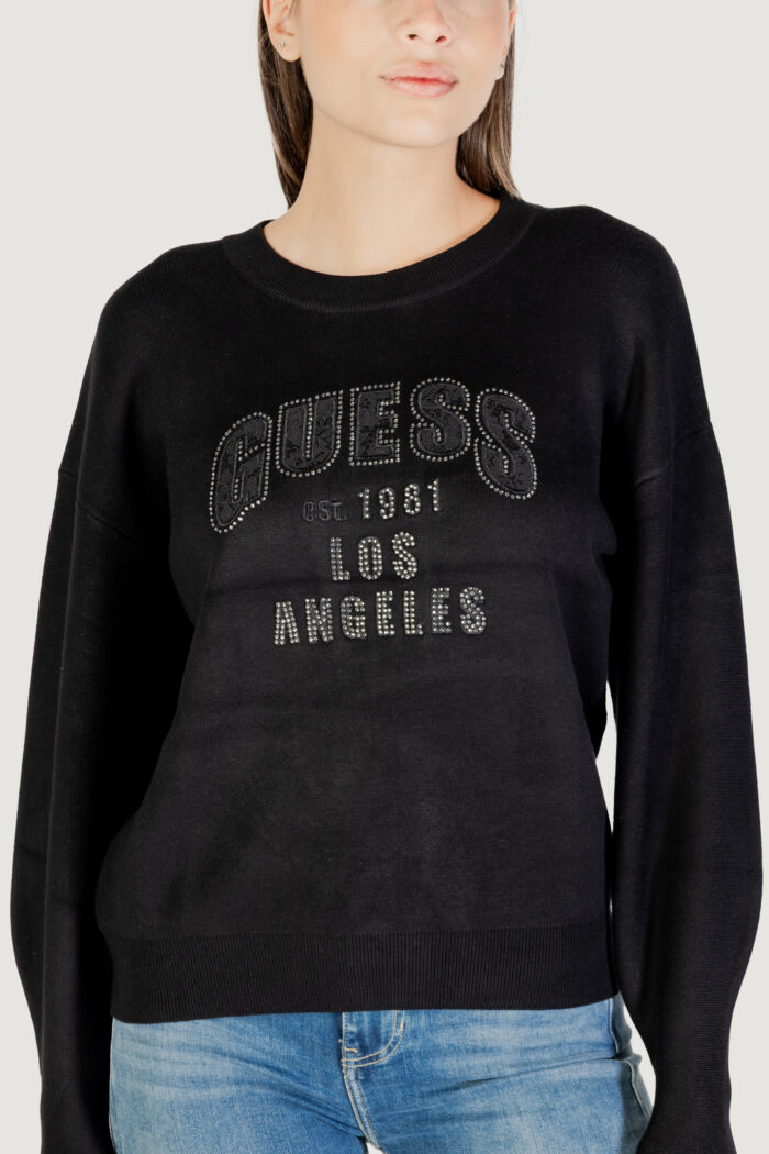 Maglione Guess LS CN LEIGHTON LOGO SWTR Nero – W5YR26 Z26I2