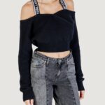 Maglione Karl Lagerfeld Jeans KLJ CUT-OUT SWEATER Nero - Foto 2