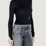 Maglione Karl Lagerfeld Jeans KLJ MOCK NECK SWEATER Nero - Foto 3