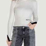 Maglione Karl Lagerfeld Jeans KLJ MOCK NECK SWEATER Panna - Foto 1