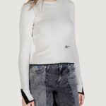Maglione Karl Lagerfeld Jeans KLJ MOCK NECK SWEATER Panna - Foto 3
