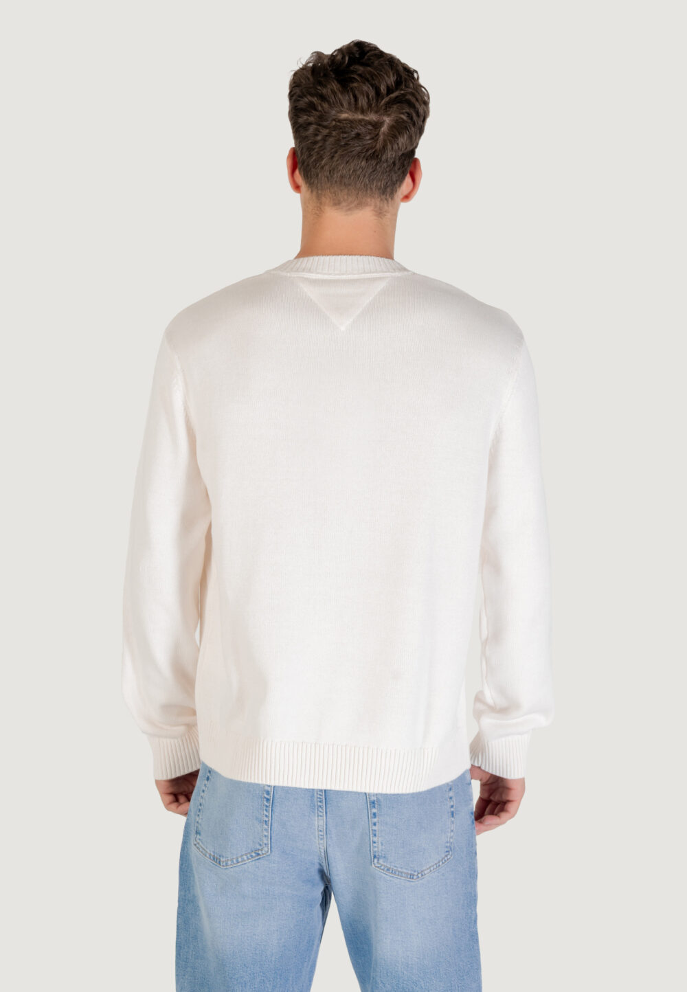 Maglione Tommy Hilfiger Jeans TJM REG MONOGRAM CNE Panna - Foto 4