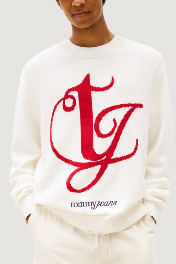 Maglione Tommy Hilfiger TJM REG MONOGRAM CNE Panna