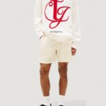 Maglione Tommy Hilfiger Jeans TJM REG MONOGRAM CNE Panna - Foto 3