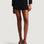 Minigonna Karl Lagerfeld Jeans KLJ PLEATED MINI SKIRT Nero - Foto 1