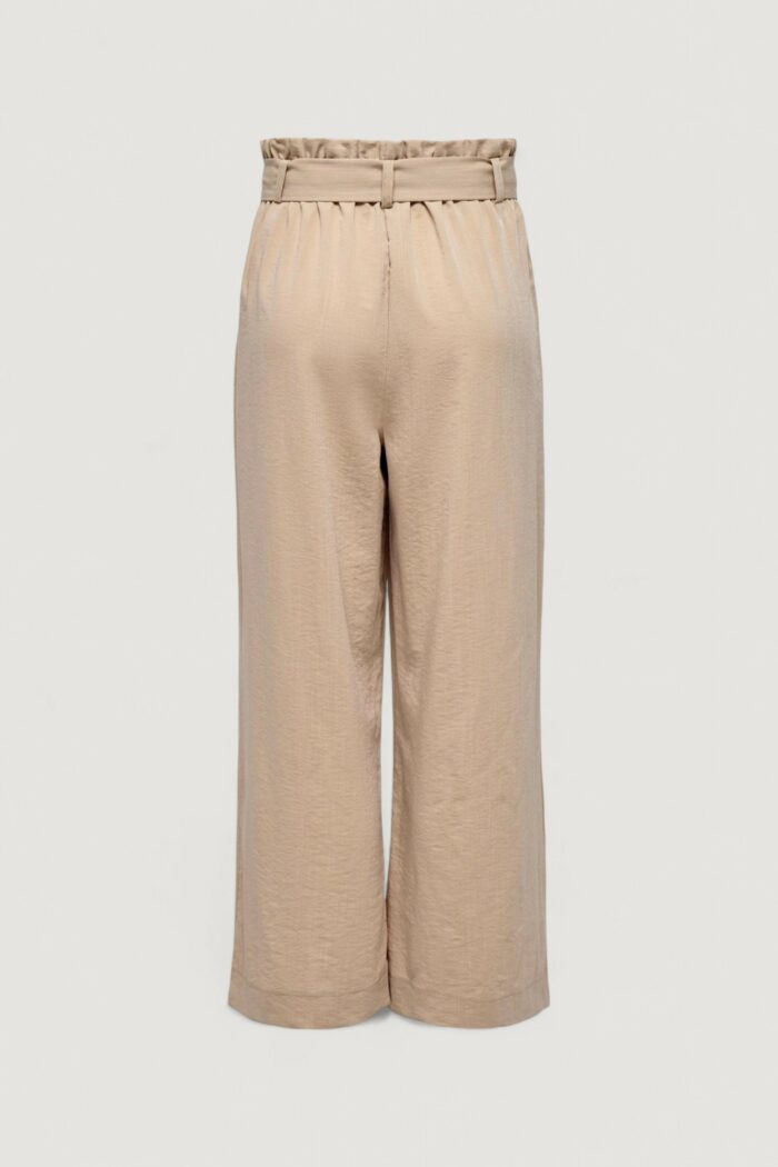 Pantaloni a palazzo Only Onlmarsa Solid Paperbag Wvn Noos Beige