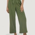 Pantaloni a palazzo Only Onlmarsa Solid Paperbag Wvn Noos Verde Oliva - Foto 1