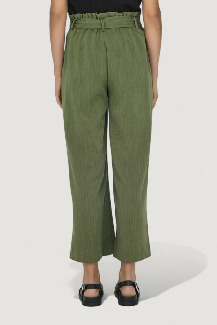 Pantaloni a palazzo Only Onlmarsa Solid Paperbag Wvn Noos Verde Oliva