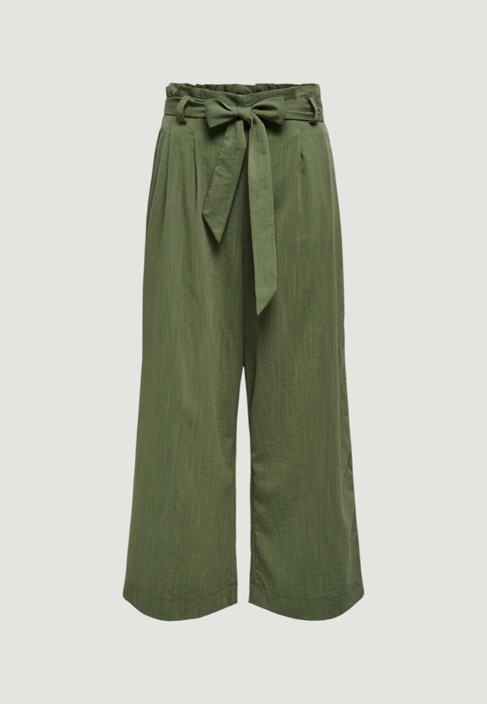 Pantaloni a palazzo Only Onlmarsa Solid Paperbag Wvn Noos Verde Oliva - Foto 3