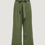Pantaloni a palazzo Only Onlmarsa Solid Paperbag Wvn Noos Verde Oliva - Foto 3