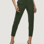Pantaloni Only ONLPOPTRASH LIFE EASY COL NOOS Verde Scuro - Foto 1